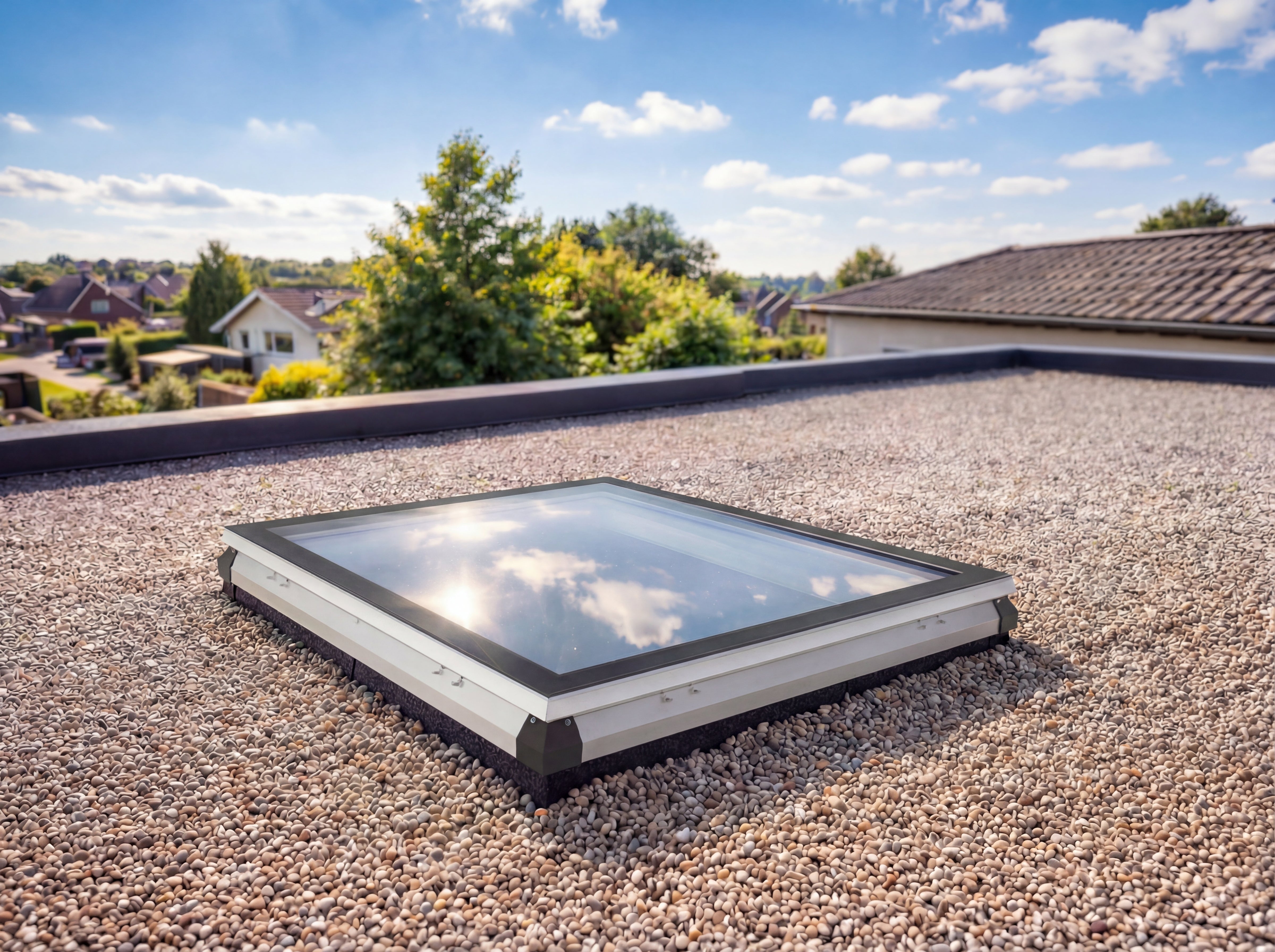 Vaste iWindow platdakramen voor nieuwbouw en renovatie