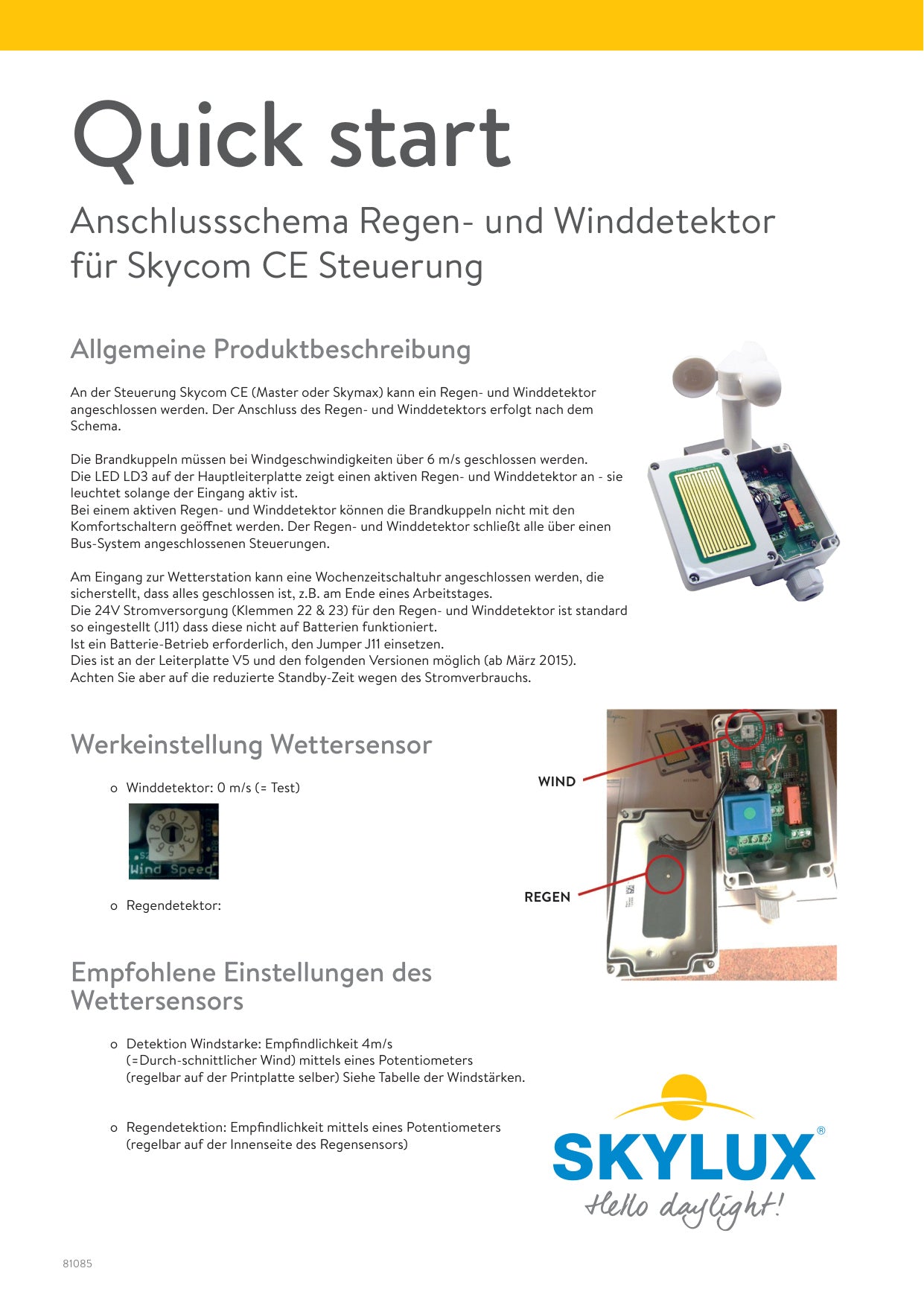 Aansluitschemas Skycom Controle Units