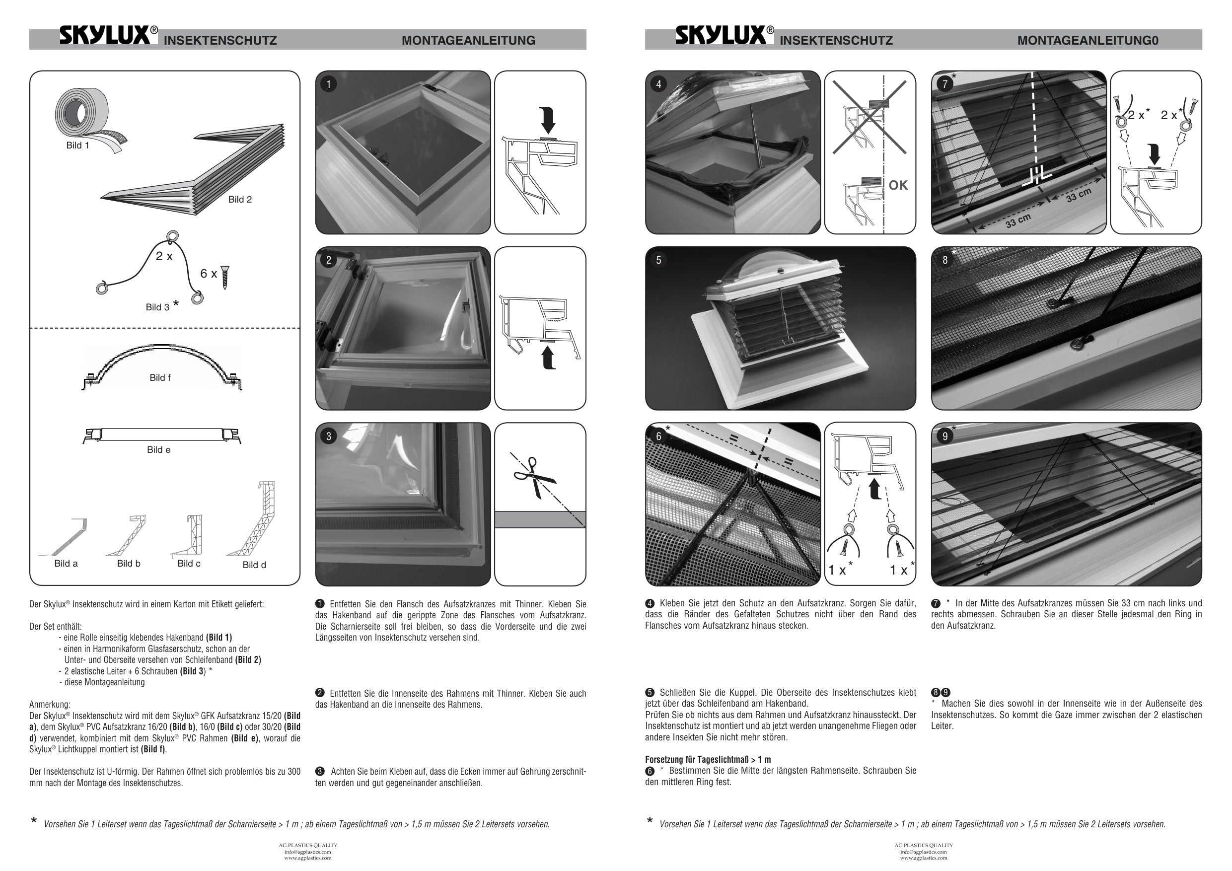 Montagehandleiding Toebehoren & Accessoires - Skylux