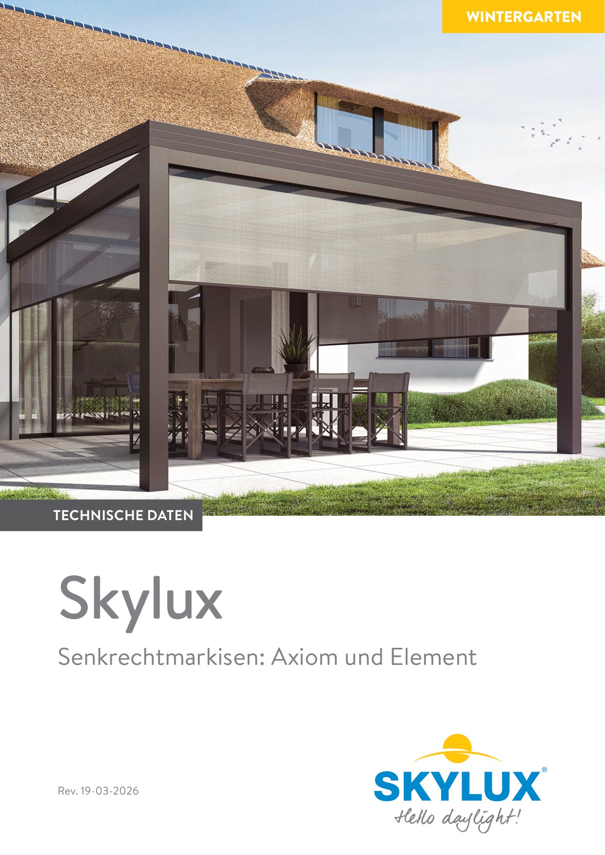 Technisch Dossier Zonwering Veranda - Skylux