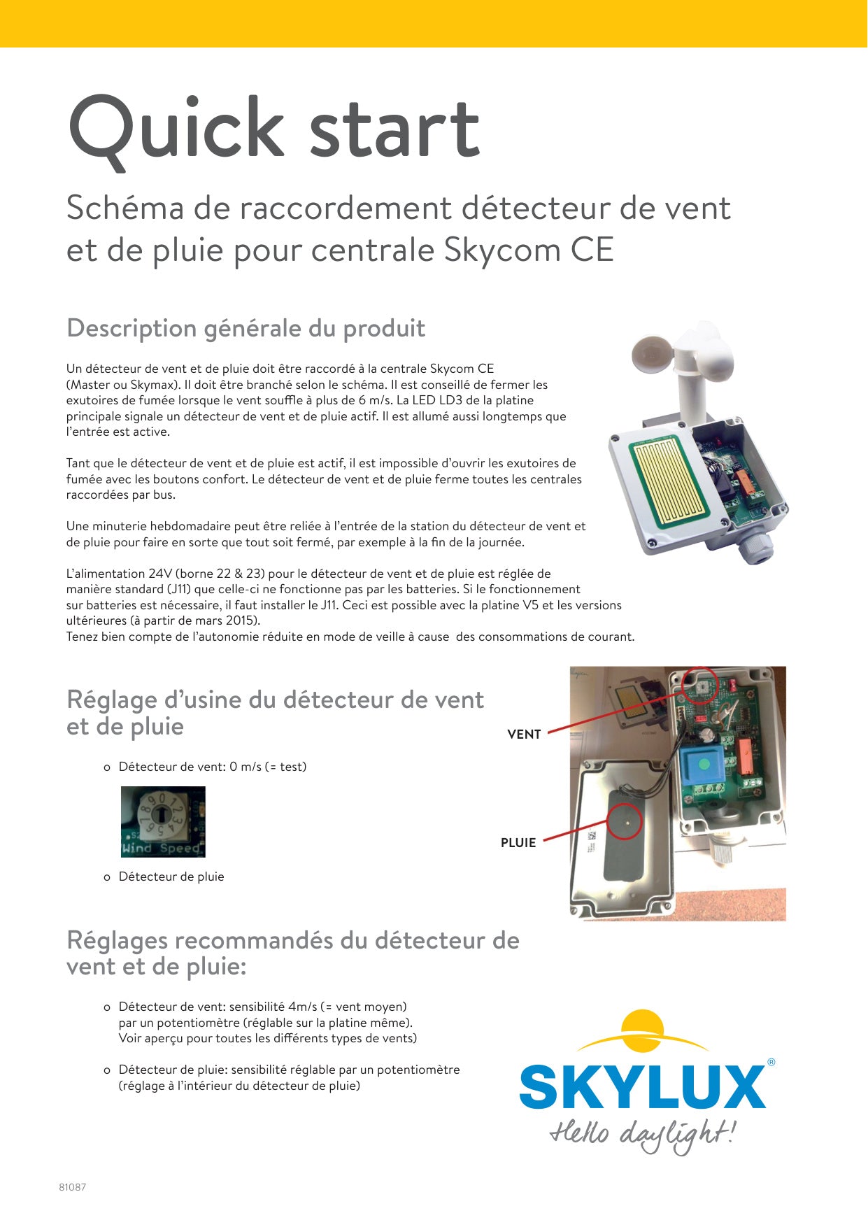 Aansluitschemas Skycom Controle Units