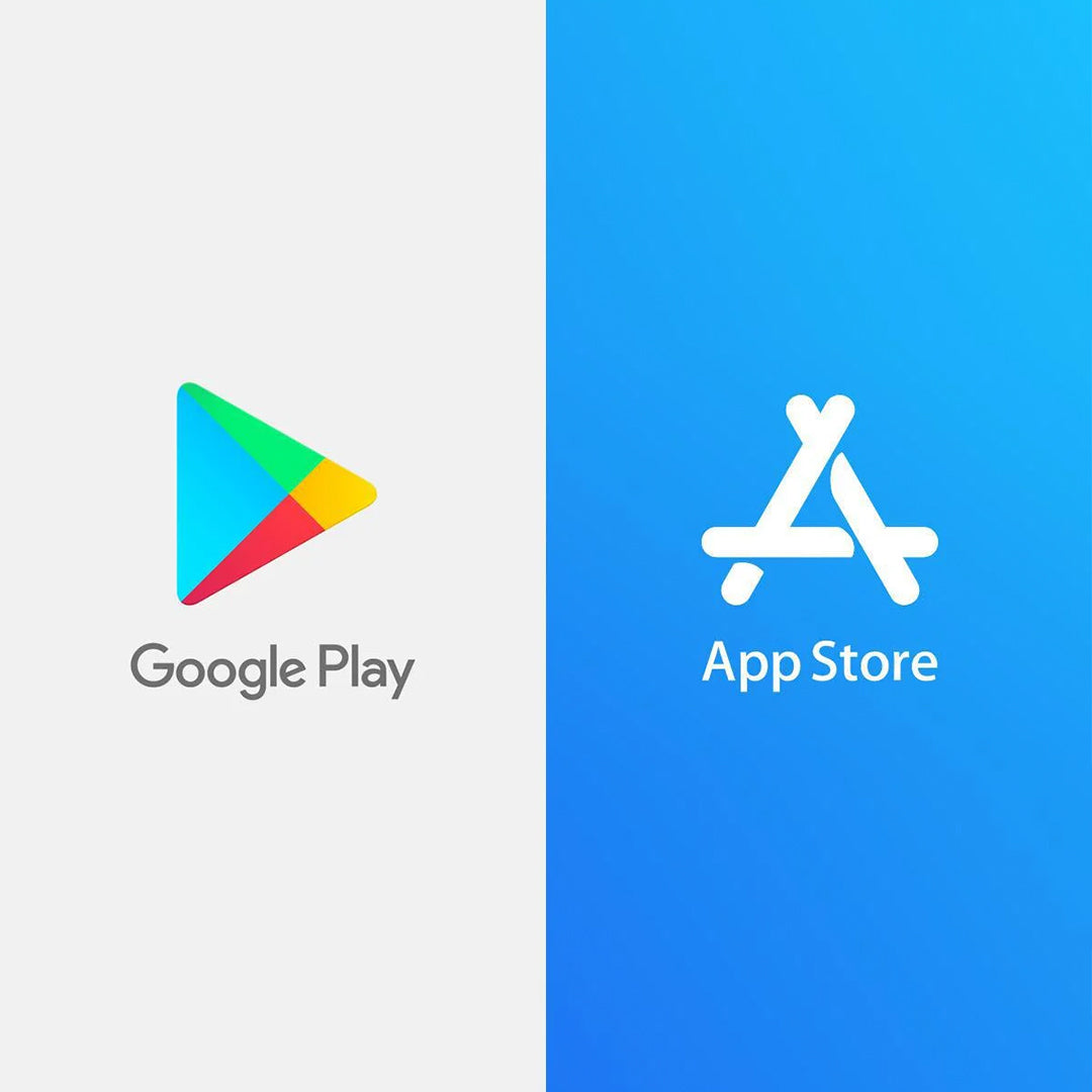 Google Play Store en Apple App Store download de Google Home of Apple HomeKit app voor uw Skylux Matter-apparaat