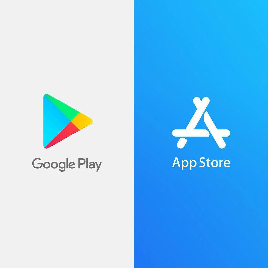 Google Play Store en Apple App Store download de Google Home of Apple HomeKit app voor uw Skylux Matter-apparaat