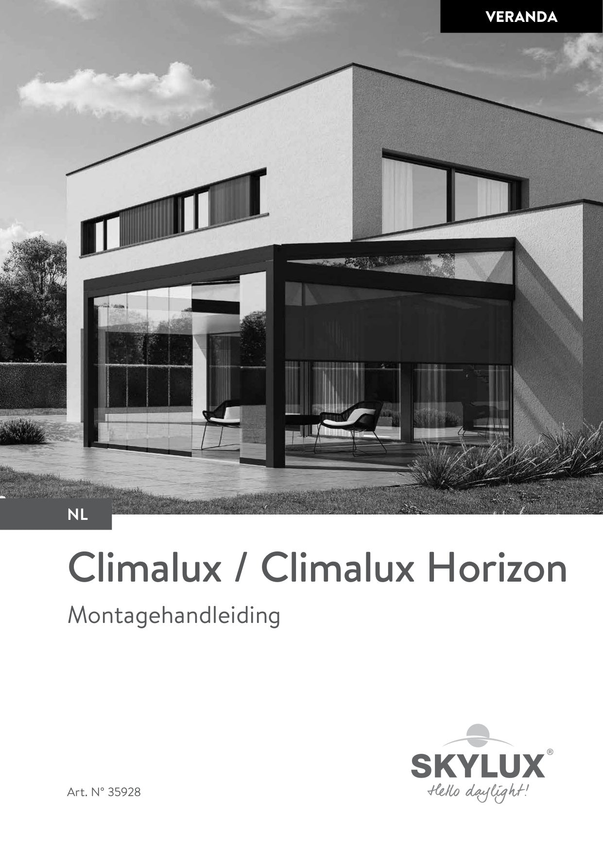 Montážny návod na terasové kryty - Climalux Horizon