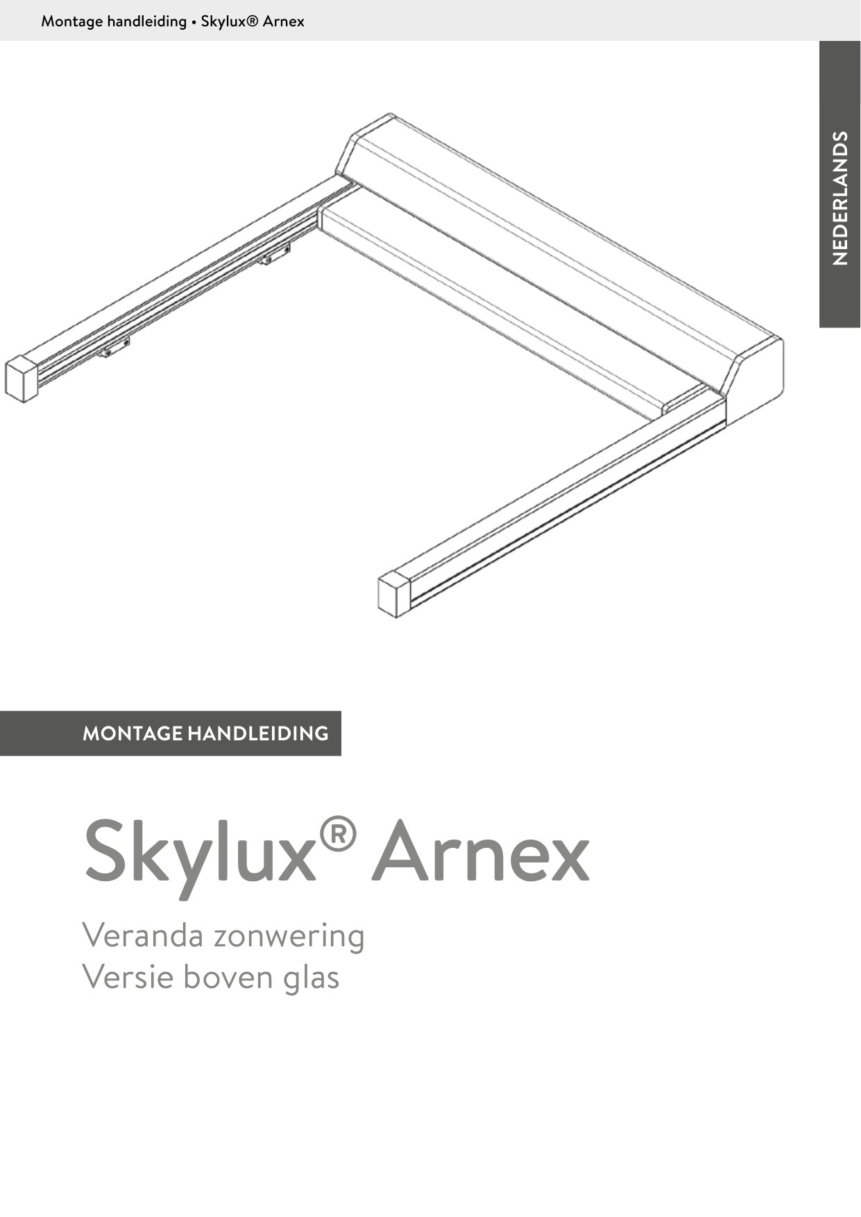 Montagehandleiding Zonwering Veranda - Skylux