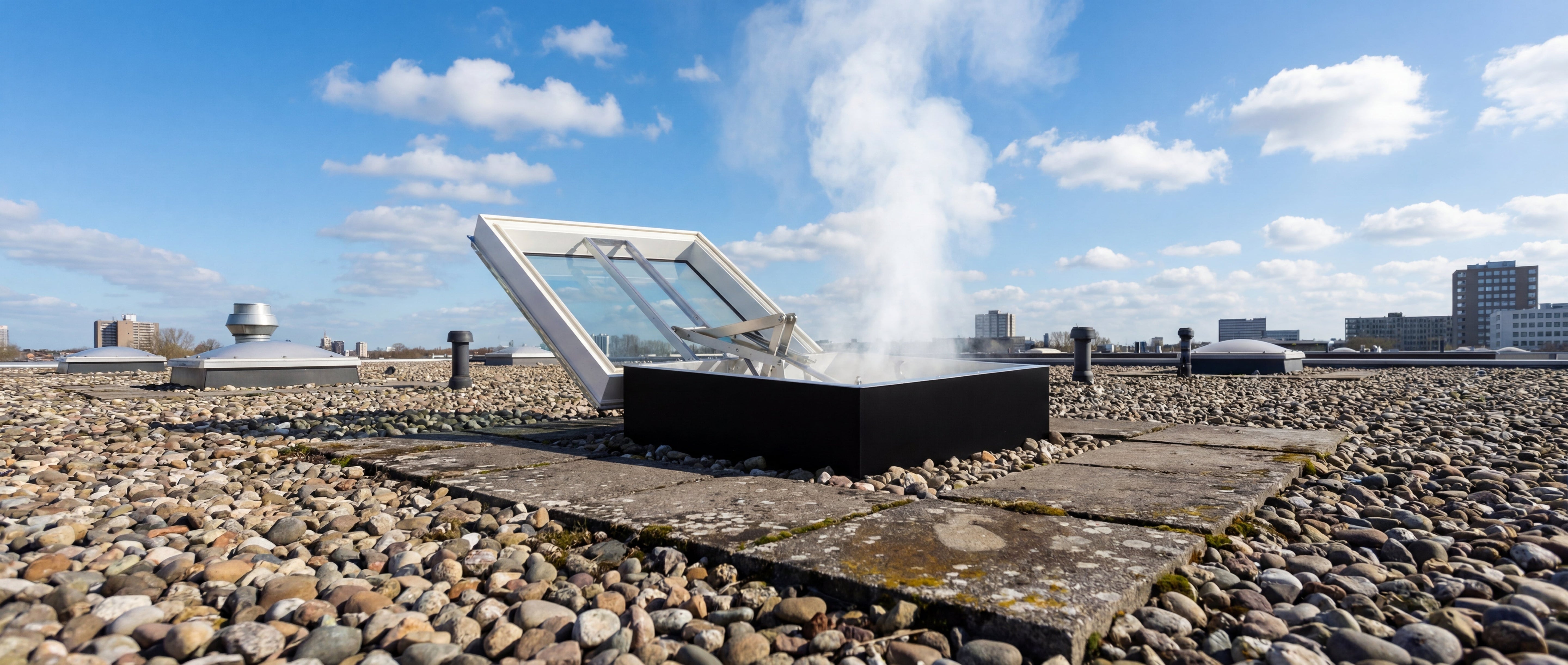 160° CE rook- en warmteafvoer