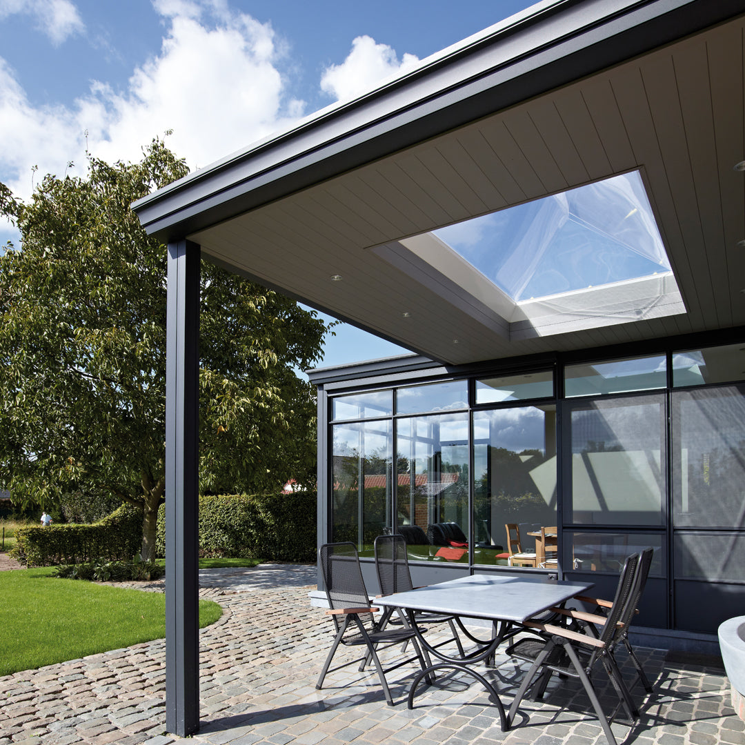 Skylux piramide polycarbonaat lichtkoepel dubbelwandig - pc helder / pmma opaal 0400 x 0700 mm