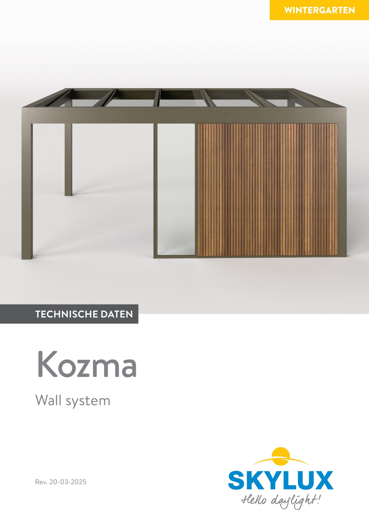 Technisch Dossier Kozma Wandsysteem
