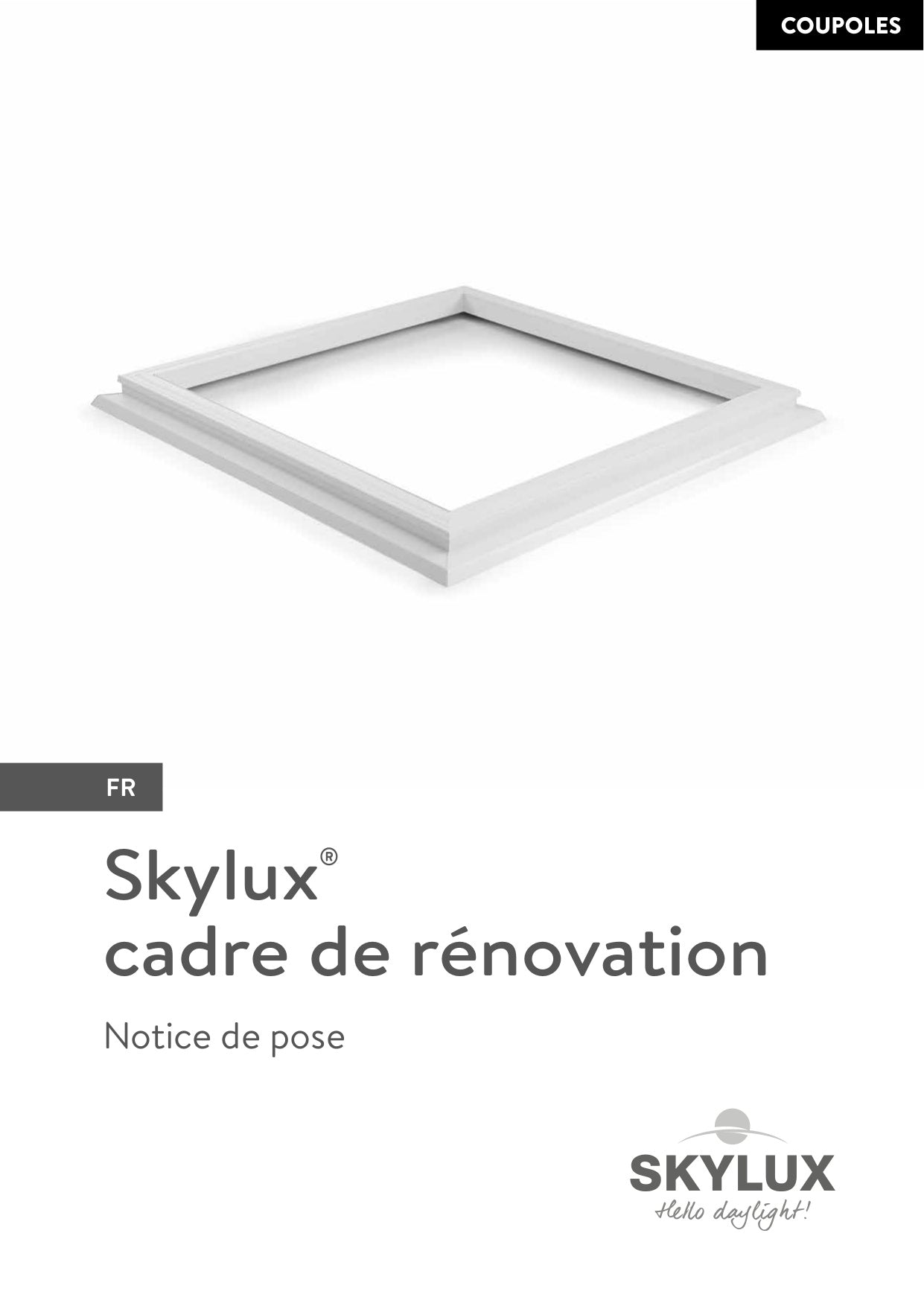 Montagehandleiding Renovatiekader - Skylux