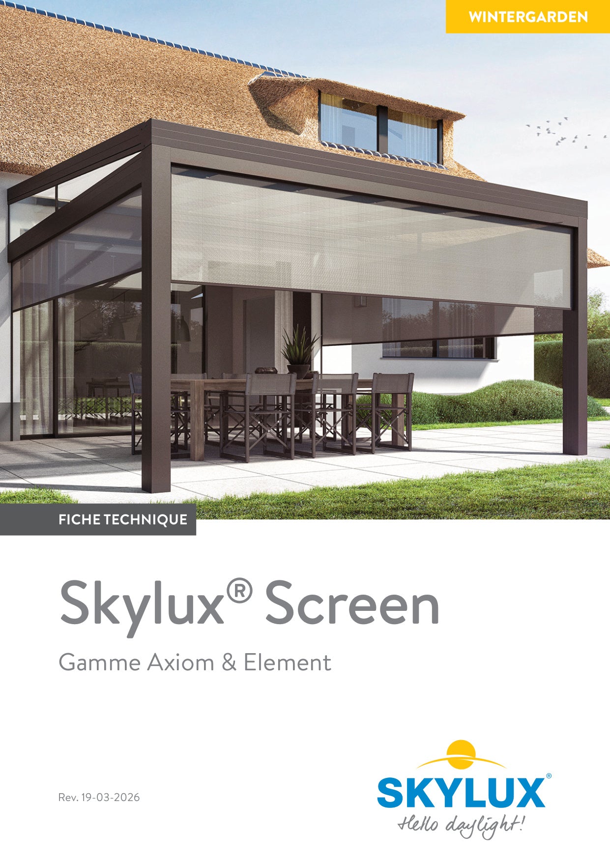 Technisch Dossier Zonwering Veranda - Skylux