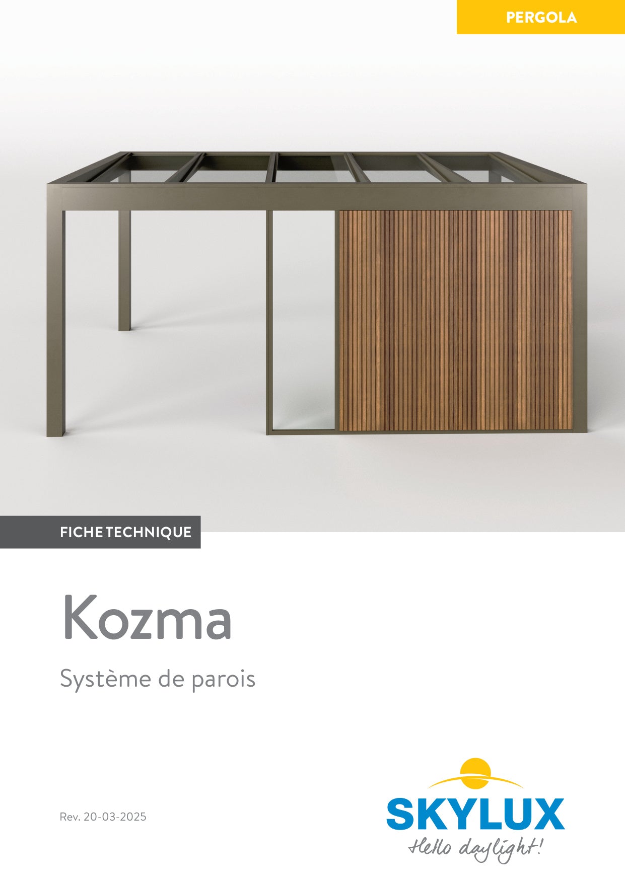 Technisch Dossier Kozma Wandsysteem