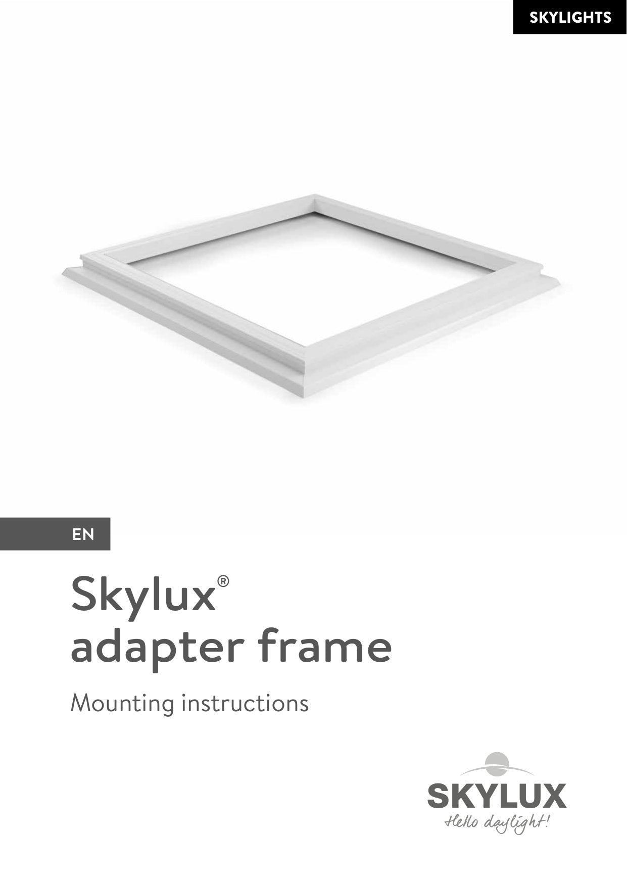 Montagehandleiding Renovatiekader - Skylux