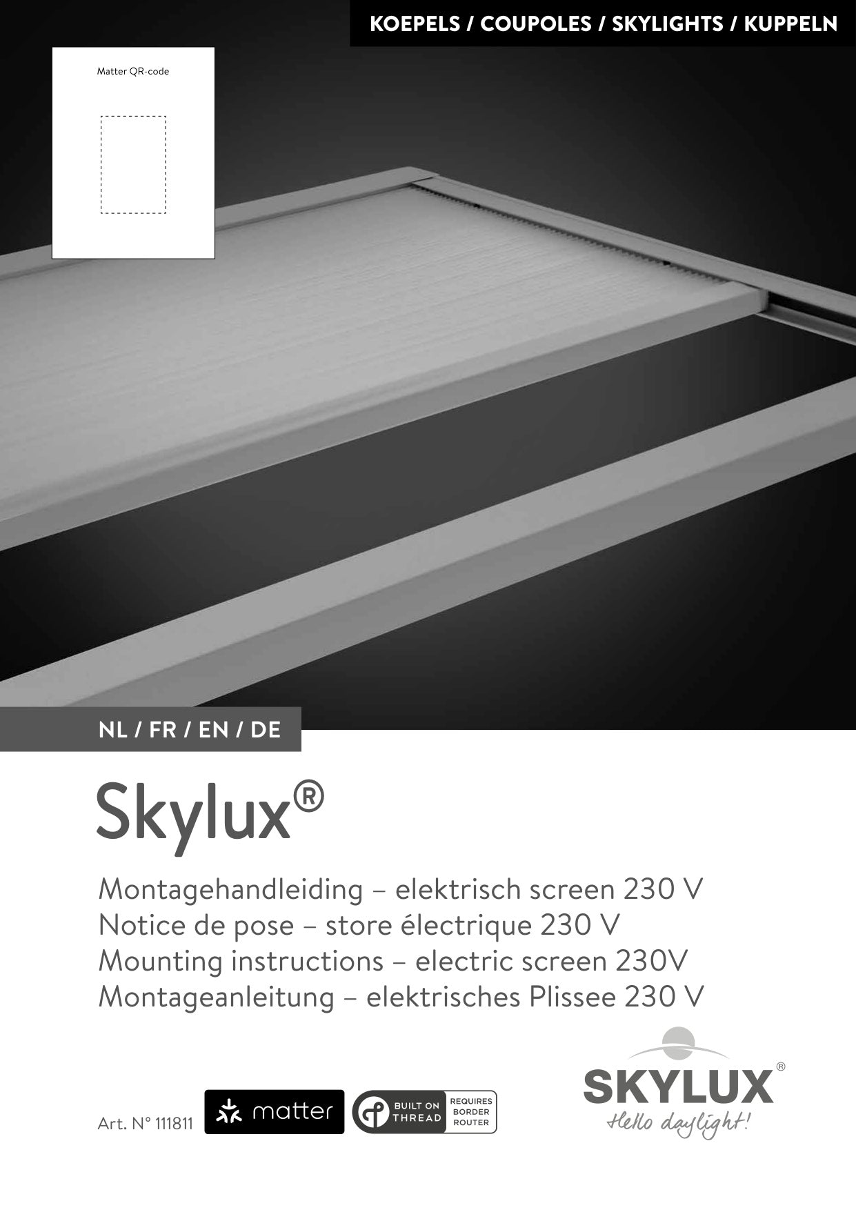 Montagehandleiding Toebehoren & Accessoires - Skylux
