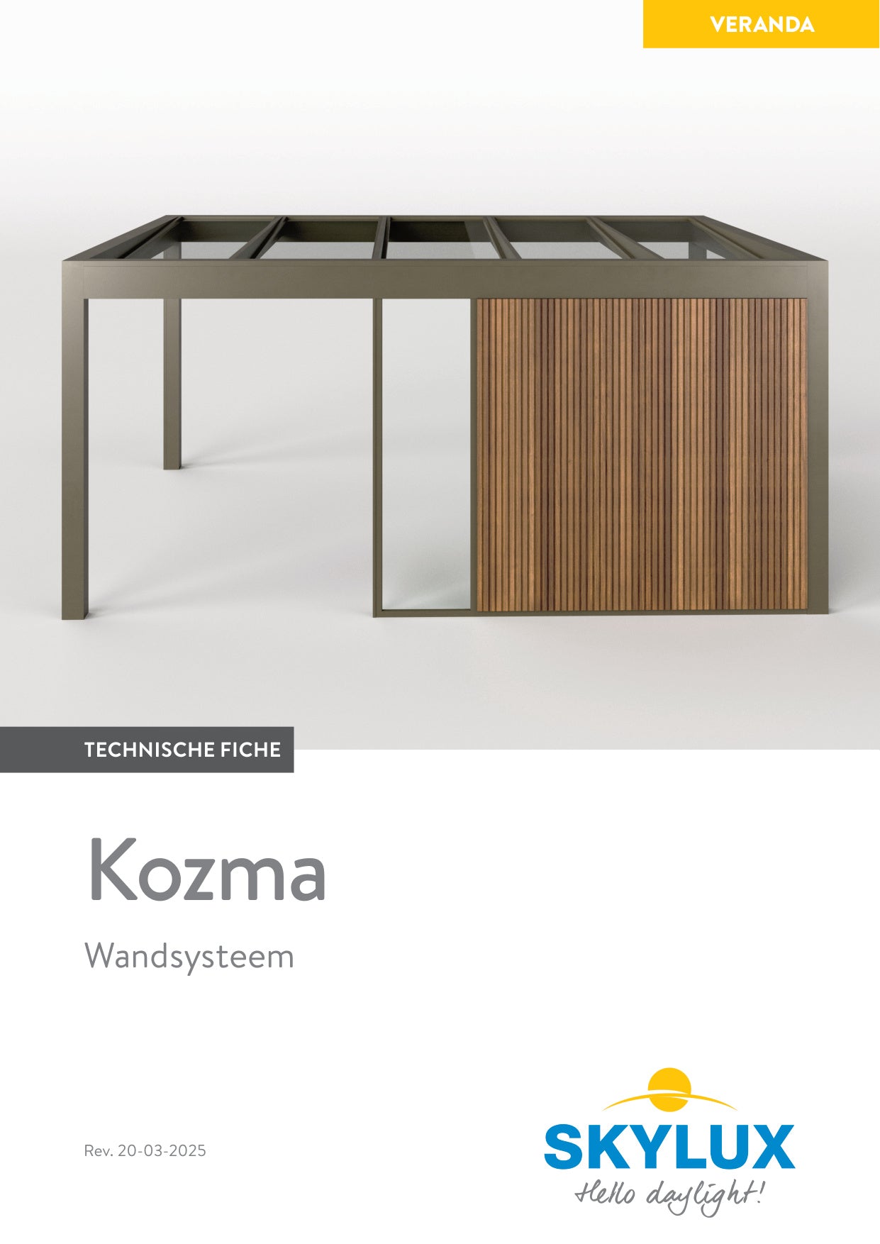 Technisch Dossier Kozma Wandsysteem