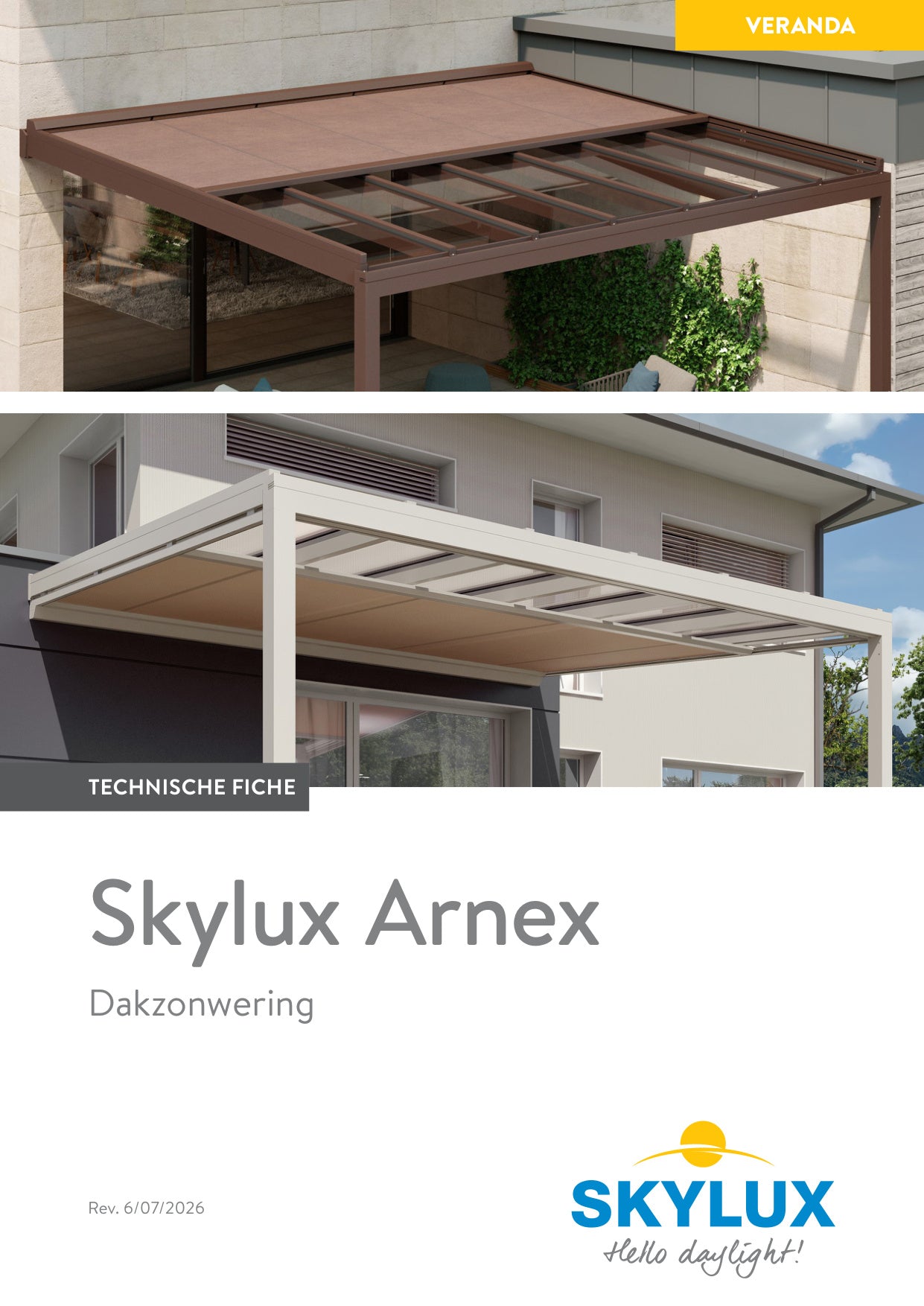 Technisch Dossier Zonwering Veranda