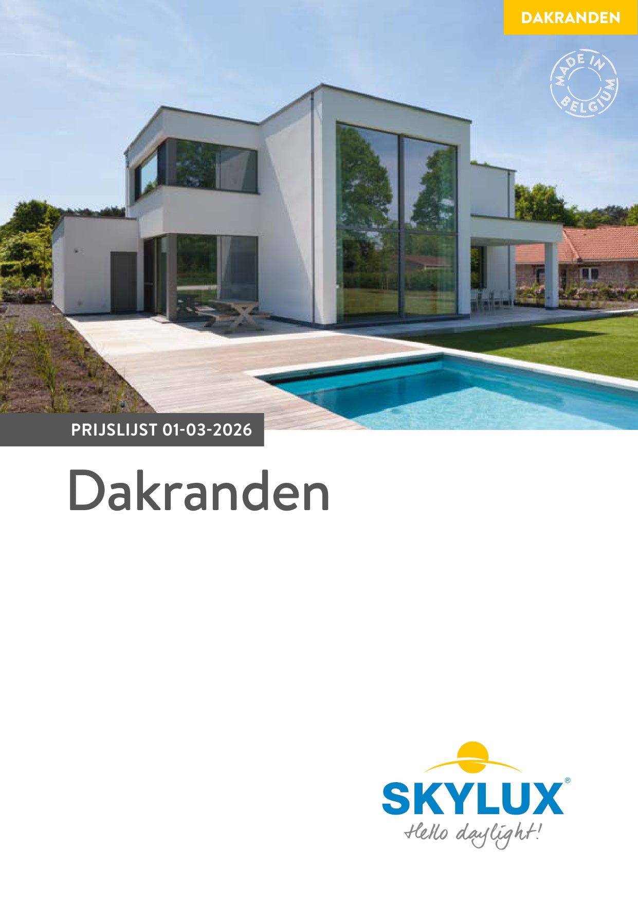 Prijslijst Dakranden