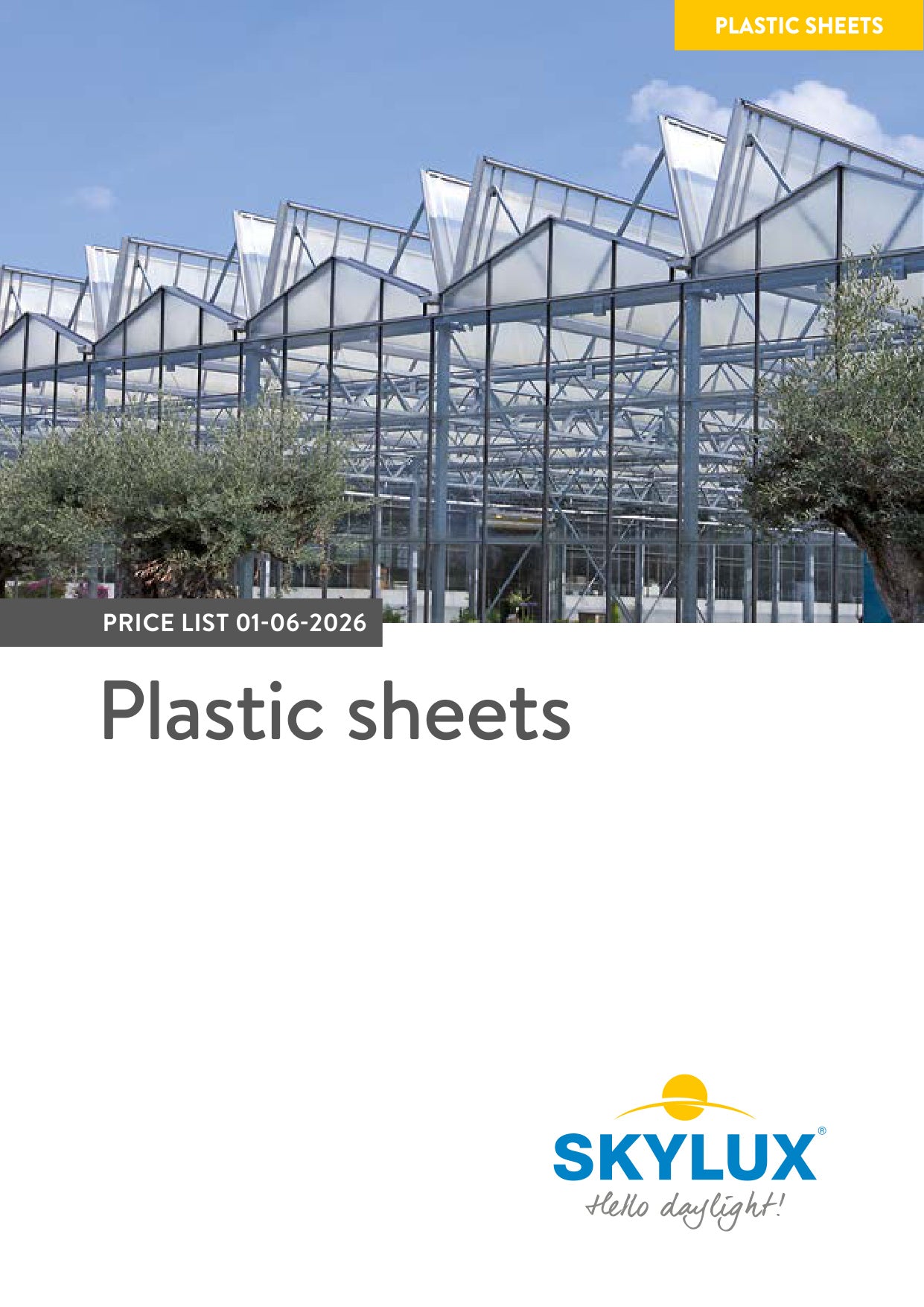 Prijslijst Kunststofplaten